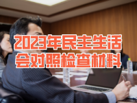 2023年县委民主生活会对照检查材料大全（共6套打包）