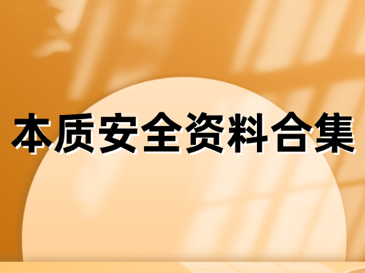 本质安全资料合集