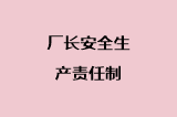 厂长安全生产责任制