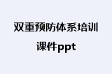 双重预防体系培训课件ppt