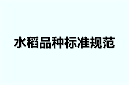 水稻品种标准规范（16份）